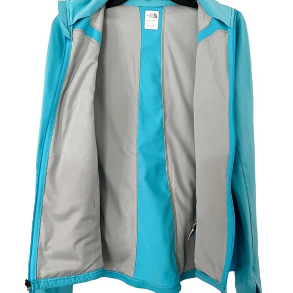 The North Face Jacket Women Size‎ Medium Primaloft Blue Fitted Zip Light - Picture 3 of 6